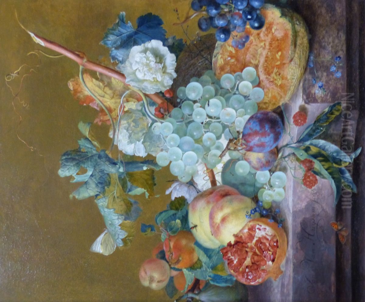 Nature morte aux fruits Oil Painting by Jan Van Huysum