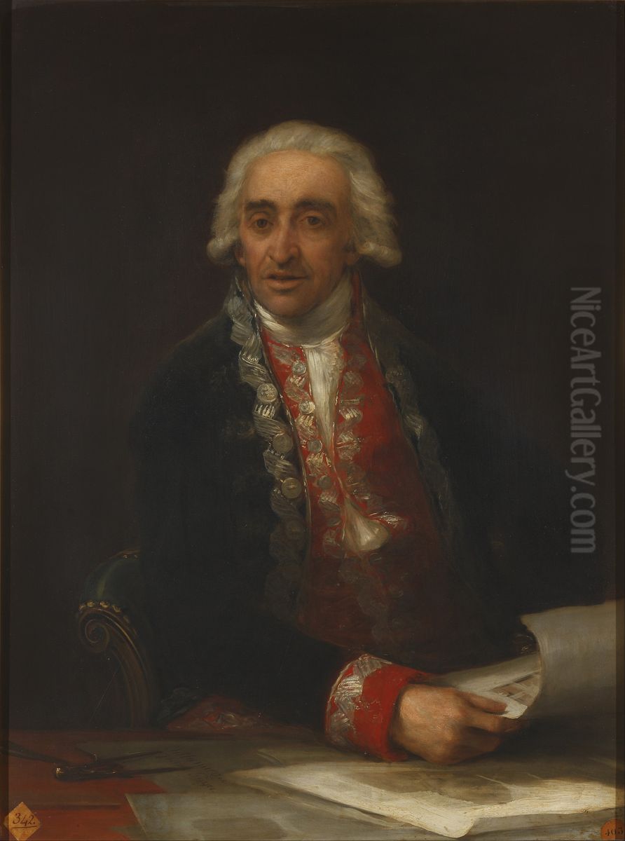 Juan de Villanueva Oil Painting by Francisco Goya Fuendetodos