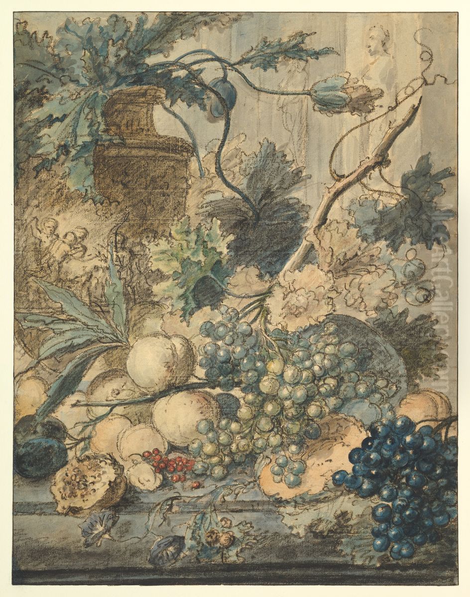 Still Life with Fruit Oil Painting by Jan Van Huysum