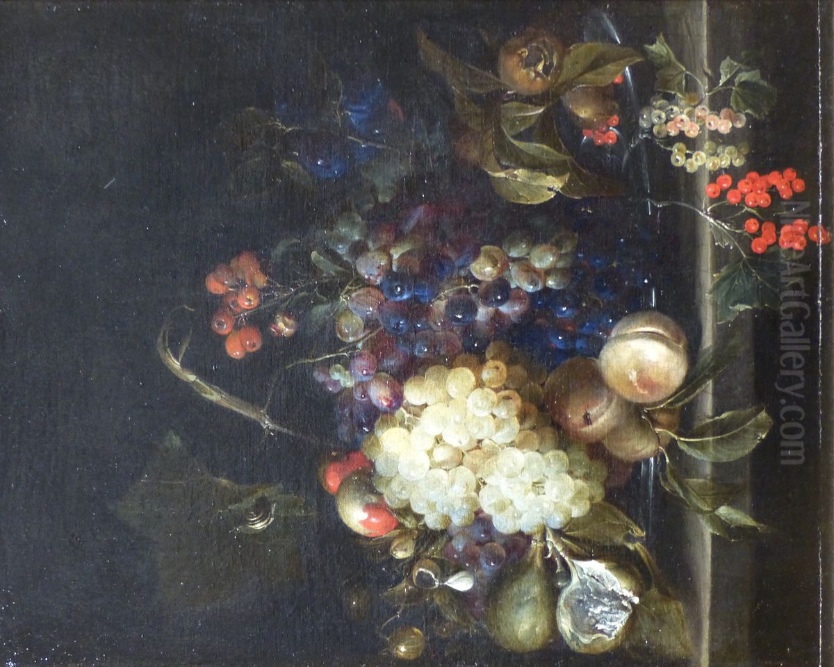 Fruits (still-life) Oil Painting by Jan Van Huysum