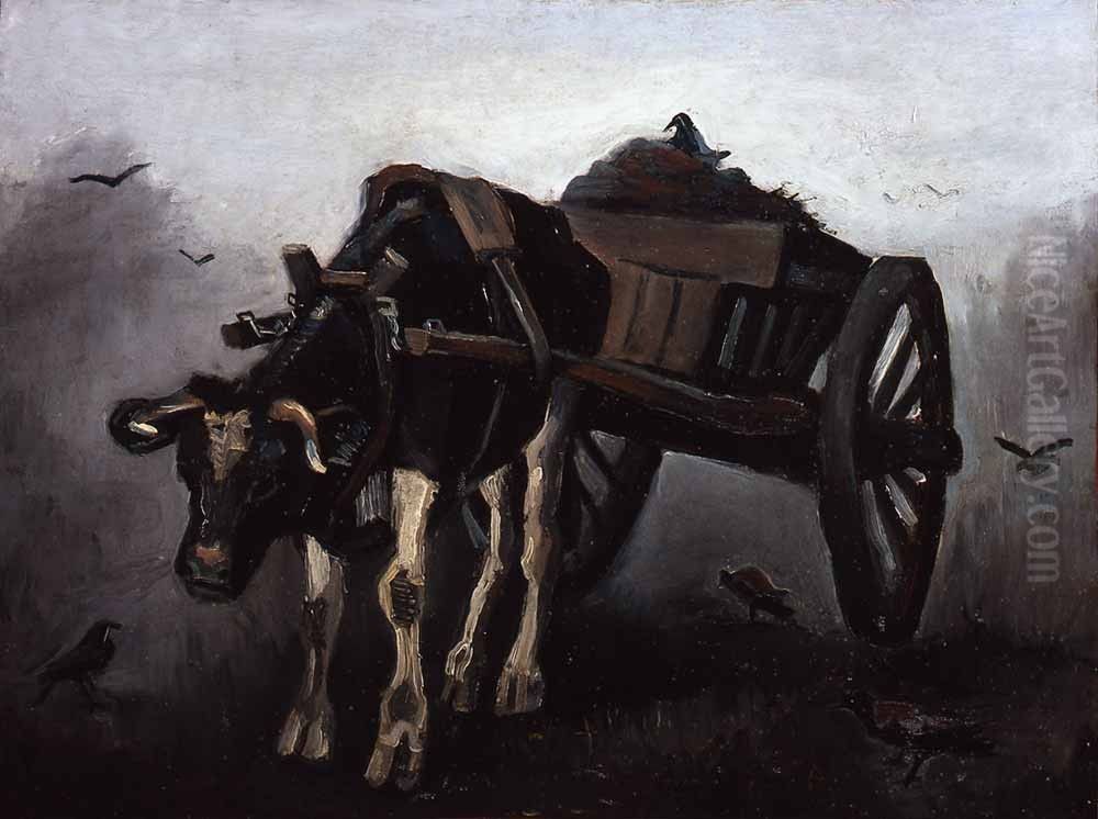 The Ox Cart Oil Painting by Vincent Van Gogh