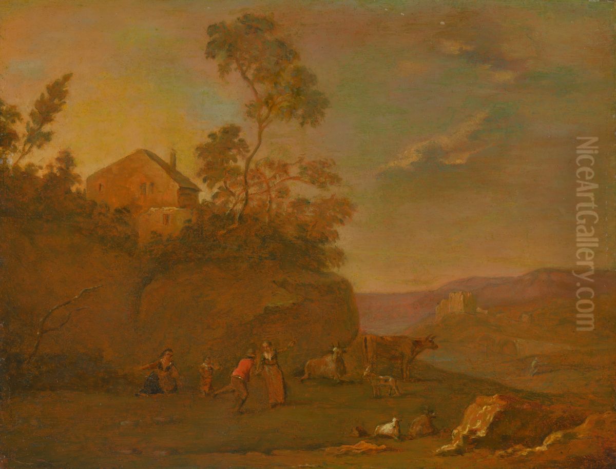 Early Evening Oil Painting by Norbert Grund