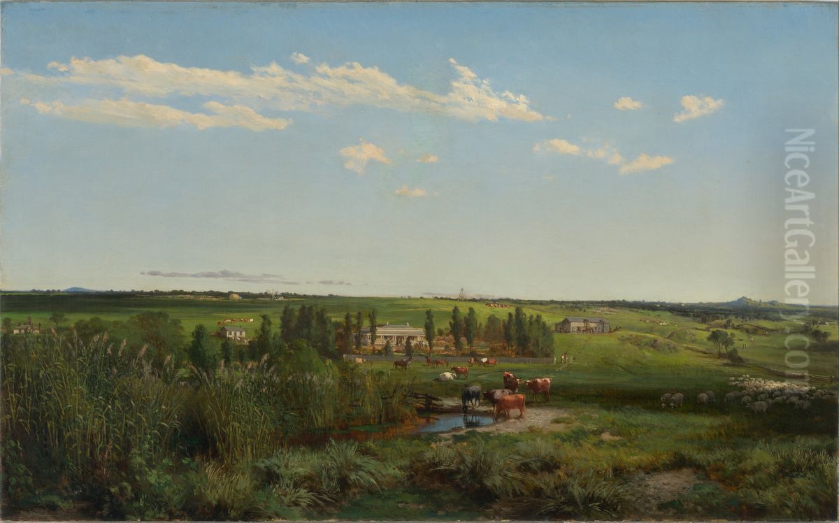 'Mount Fyans' homestead Oil Painting by Louis Buvelot