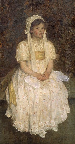 Elsie, daughter of H.W. Brooks, Esquire Oil Painting by E. Phillips Fox