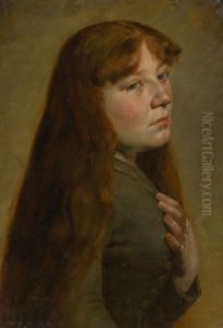 Study of a Woman from Three Quarters Profile