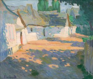 In the Morning Sun (Village Courtyard)