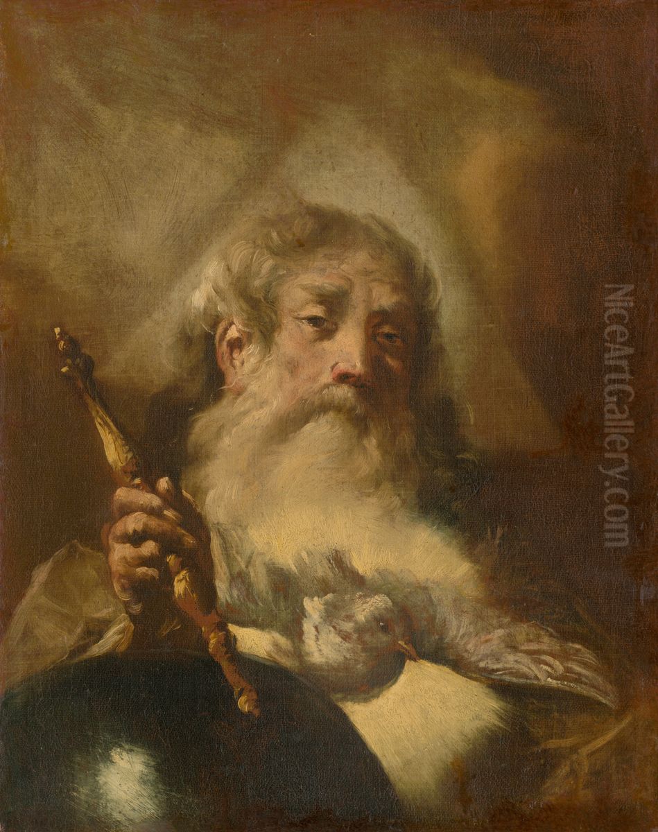 God - The Father Oil Painting by Giovanni Battista Piazzetta