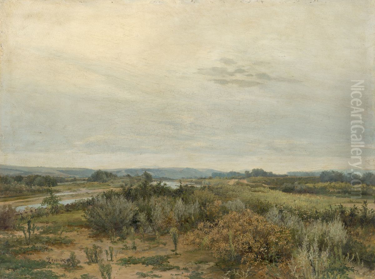 East Slovak Landscape Oil Painting by Lajos Csordak