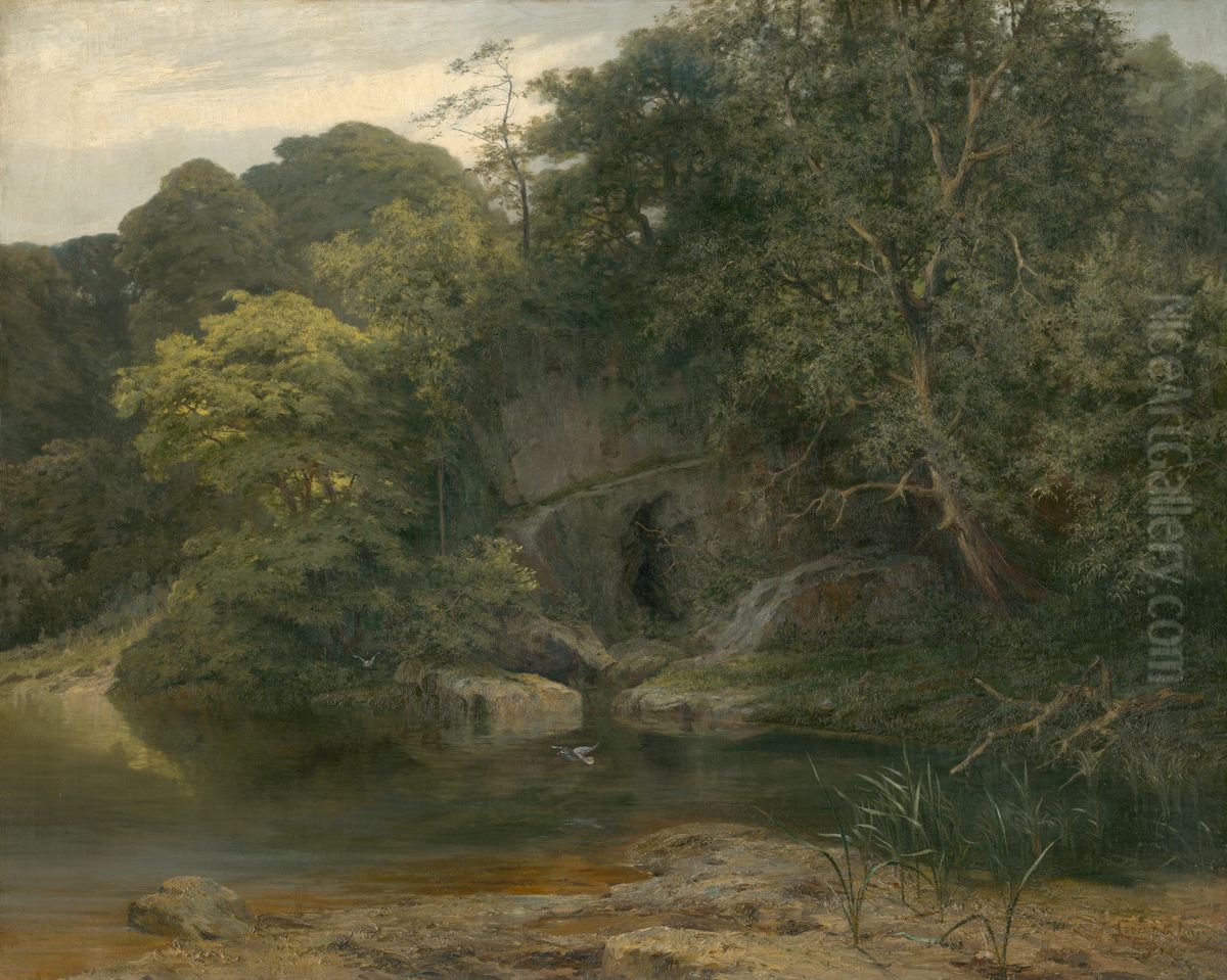 Oldrichov dub pri Peruci Oil Painting by Lajos Csordak