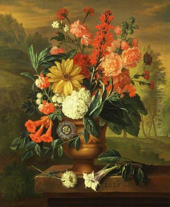 July Oil Painting by Jacob van Huysum