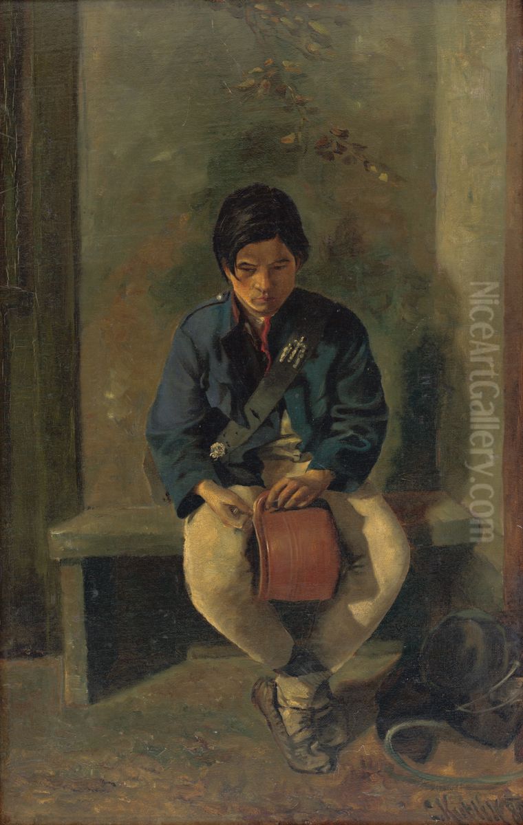 Tinker Oil Painting by Cyril Kutlik