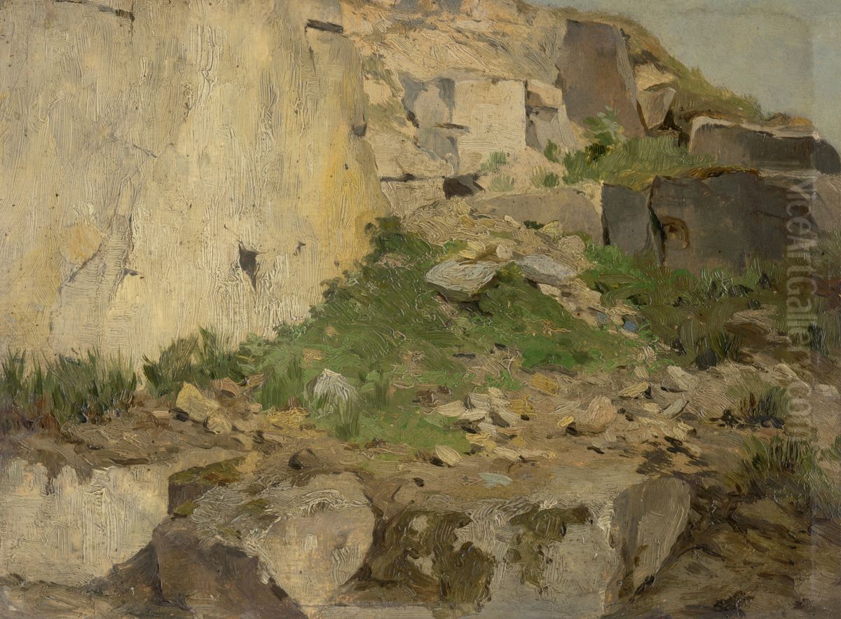 Studia skal Oil Painting by Lajos Csordak