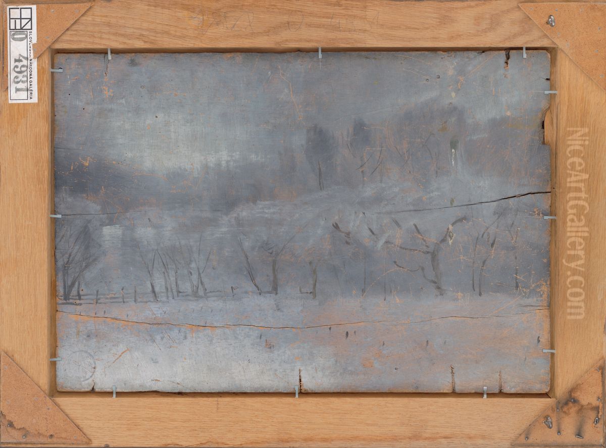 Nacrt zimnej krajiny Oil Painting by Laszlo Mednyanszky