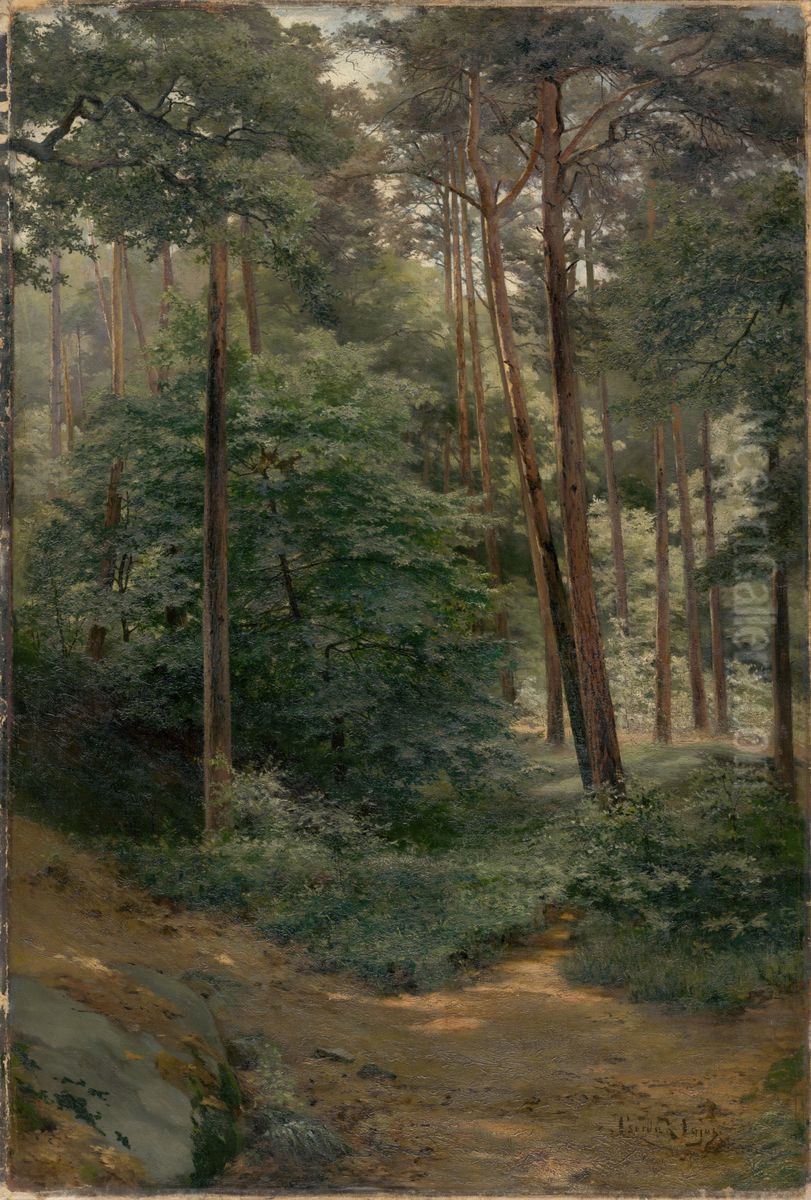 Les Oil Painting by Lajos Csordak