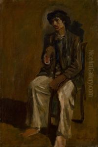Seated Gypsy with a Staff