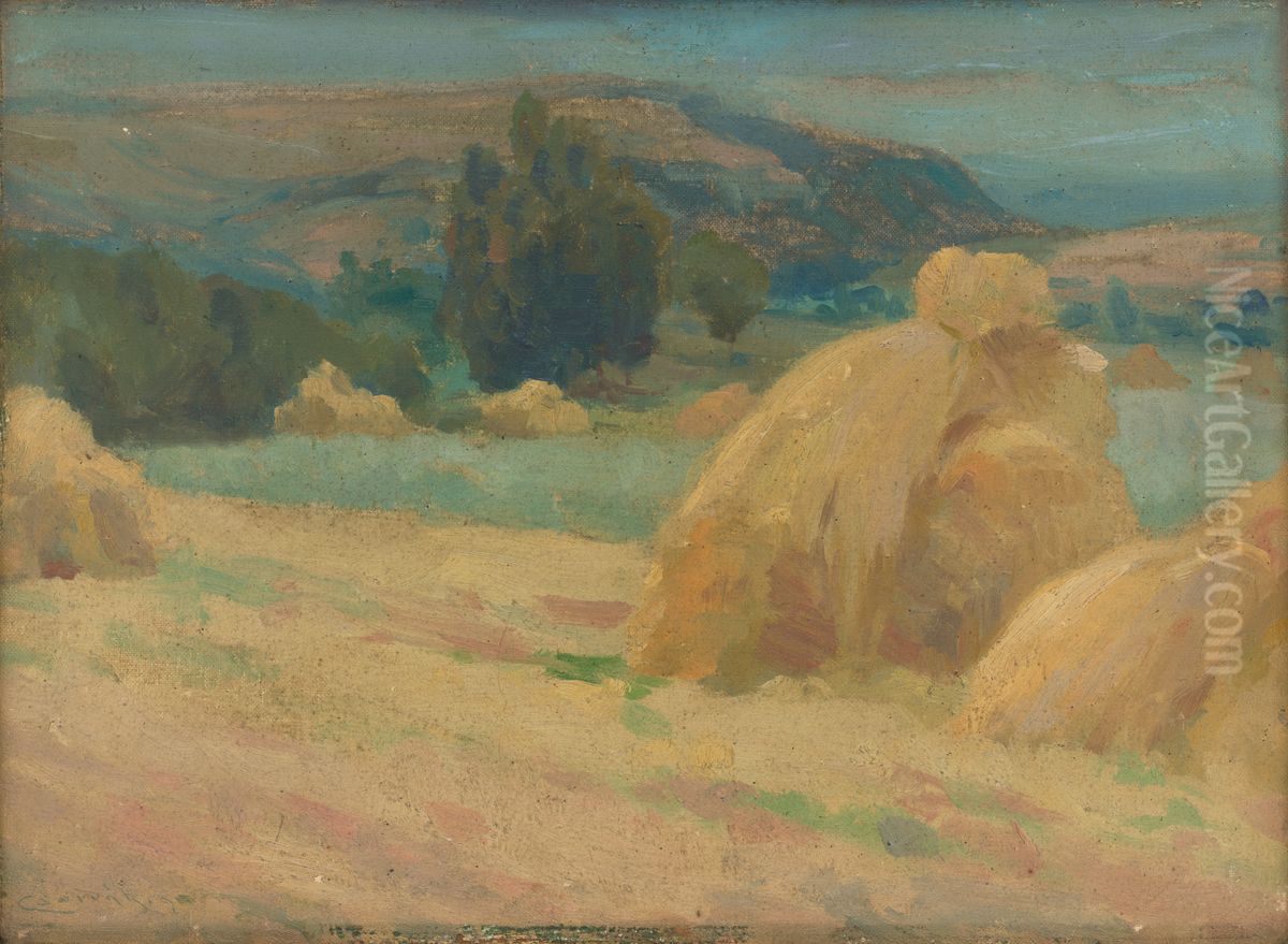 Summer Oil Painting by Lajos Csordak