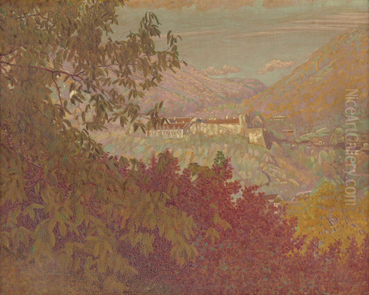 Modrokamensky dvorec Oil Painting by Ivan Zabota