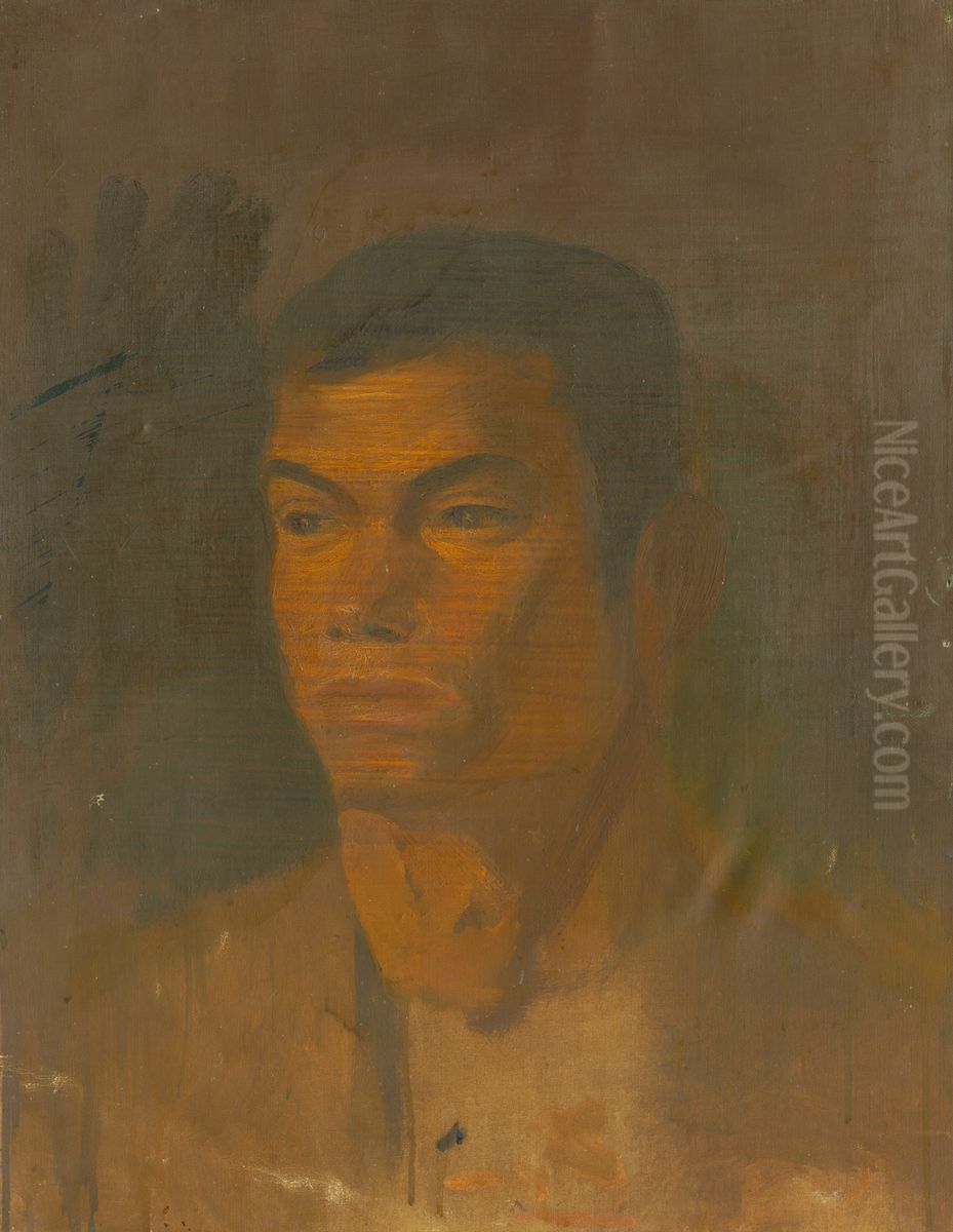Head of a Gypsy Boy Oil Painting by Laszlo Mednyanszky