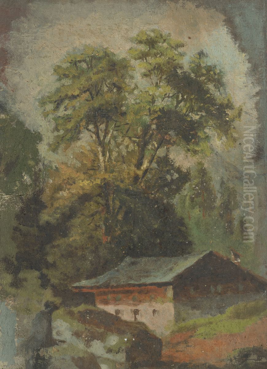 Gamekeeper's Lodge Oil Painting by Jan Nowopacky