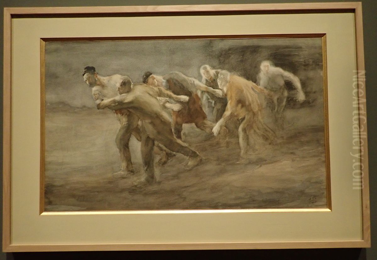Hard Labour Oil Painting by Pieter De Josselin De Jong