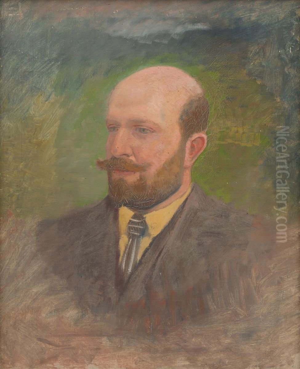 Portrait of a Man with a Tie Oil Painting by Laszlo Mednyanszky