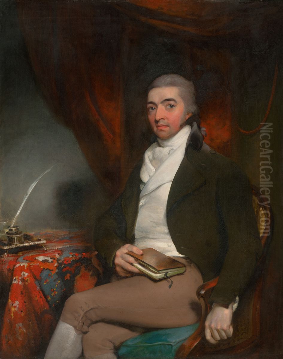 Portrait of a Seated Man with a Book Oil Painting by Thomas Lawrence