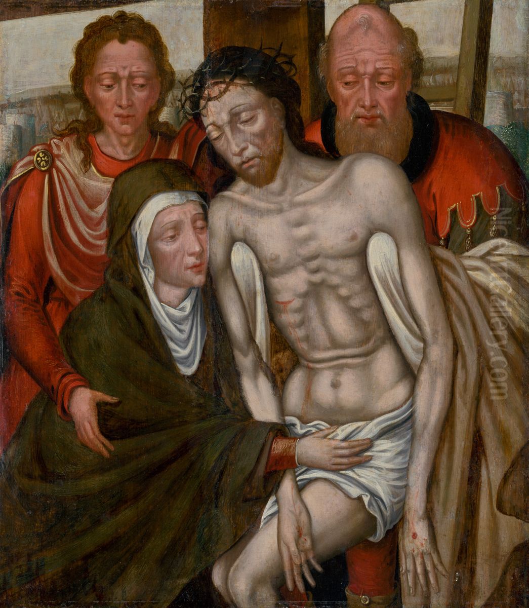 Descent from the Cross Oil Painting by Quinten Metsys