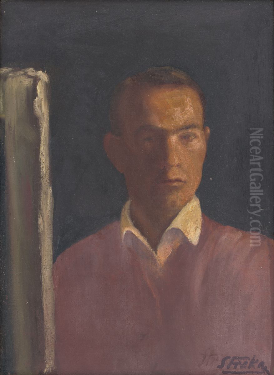 Self-Portrait Oil Painting by Stefan Straka