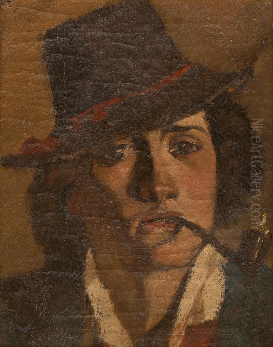 Hlava paholka Oil Painting by Laszlo Mednyanszky