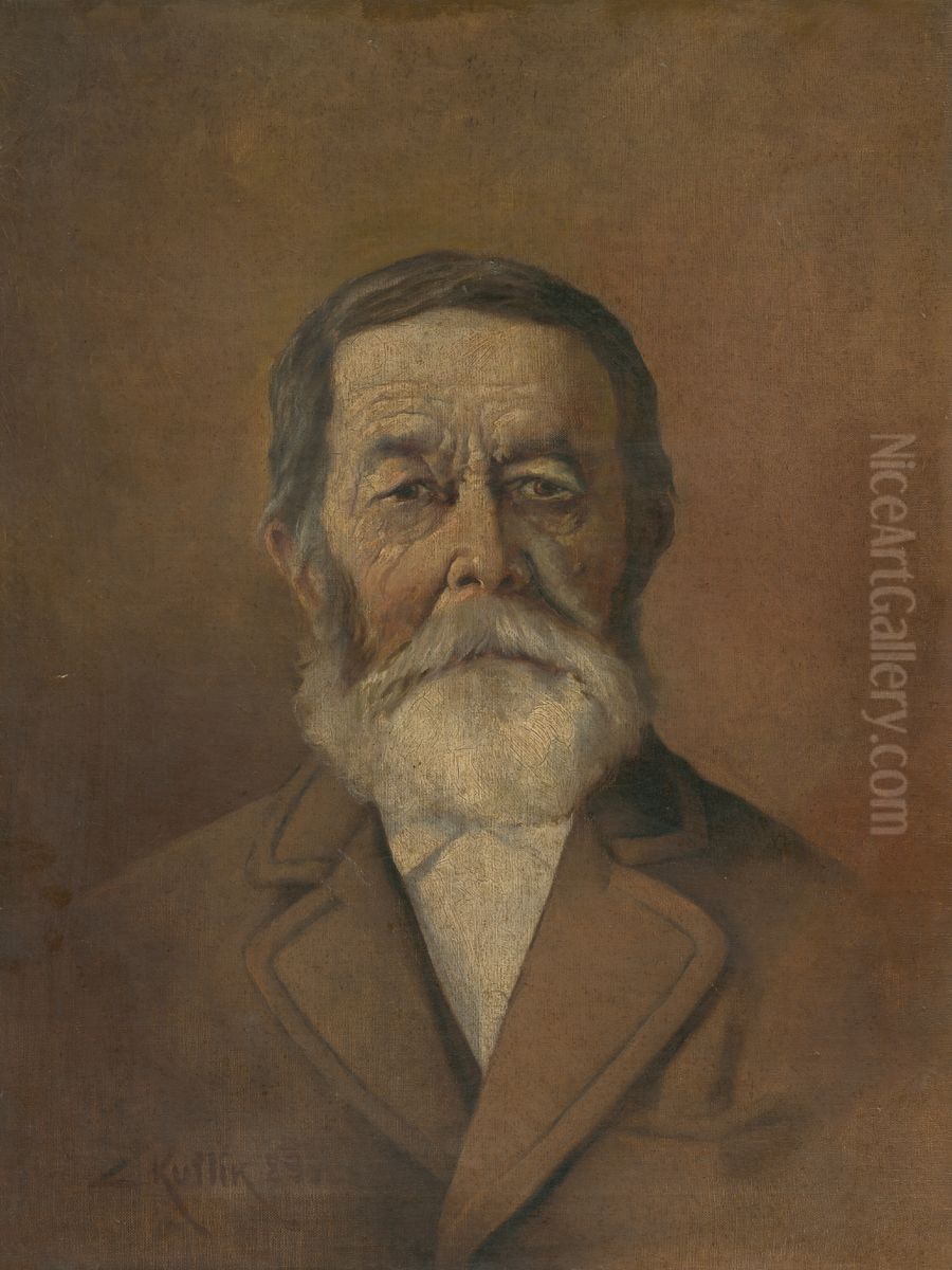 Podobizen J.Surzeneho zo Sokolce Oil Painting by Cyril Kutlik