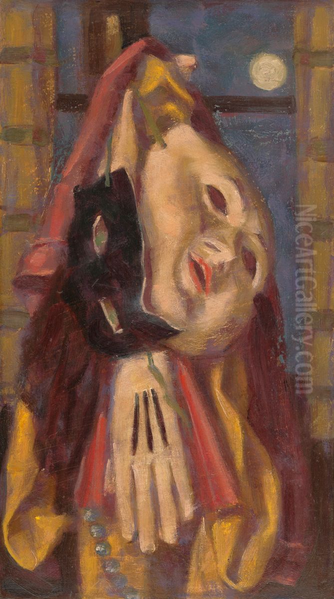 Carnival Stil Life Oil Painting by Milan Thomka Mitrovsky