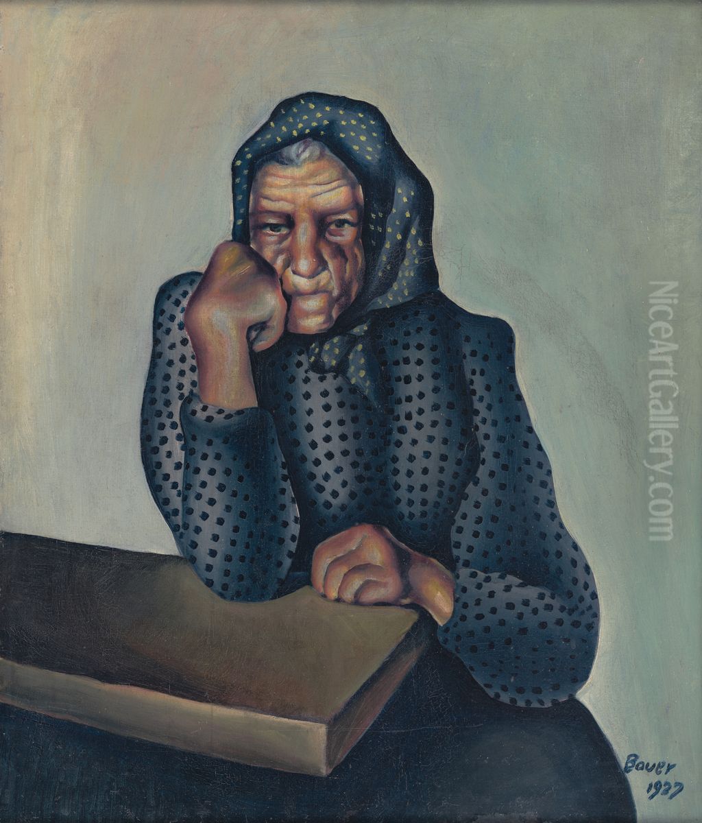 Starost Oil Painting by Konstantin Bauer