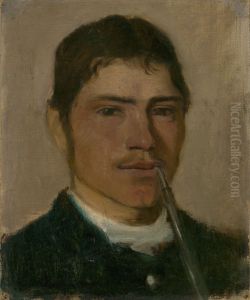 Head Study of a Groom with a Pipe