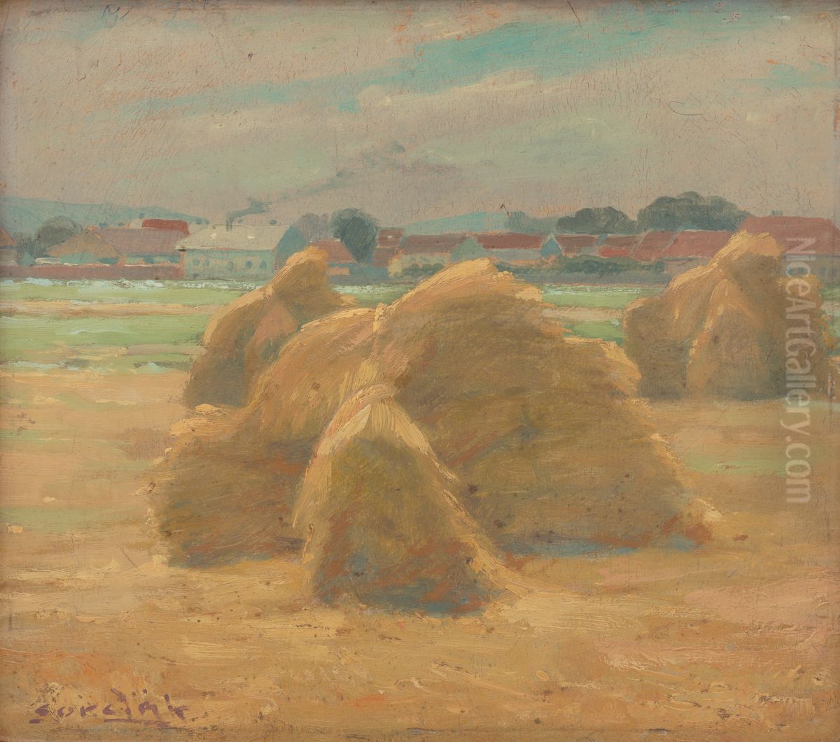 Zatva Oil Painting by Lajos Csordak