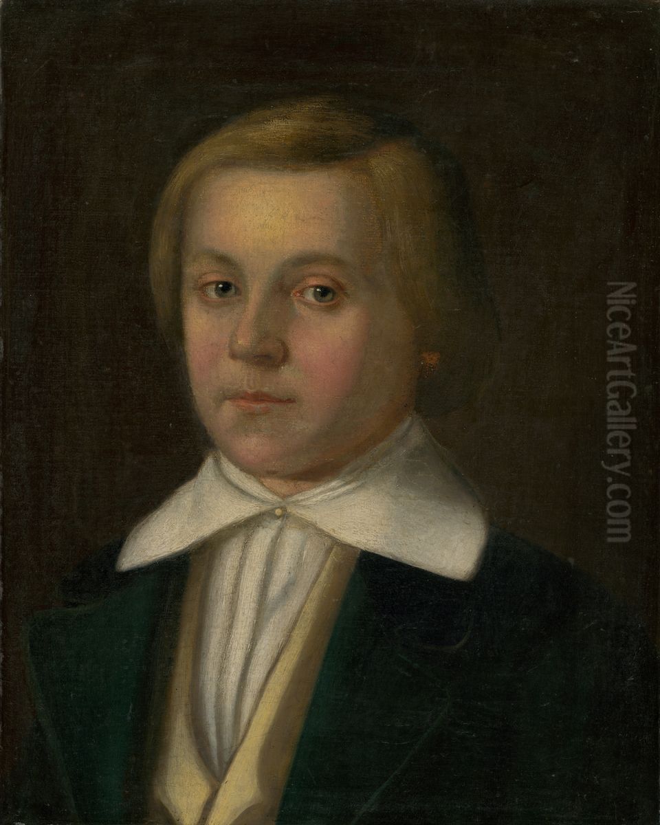 Self-Portrait Oil Painting by Jan Palka