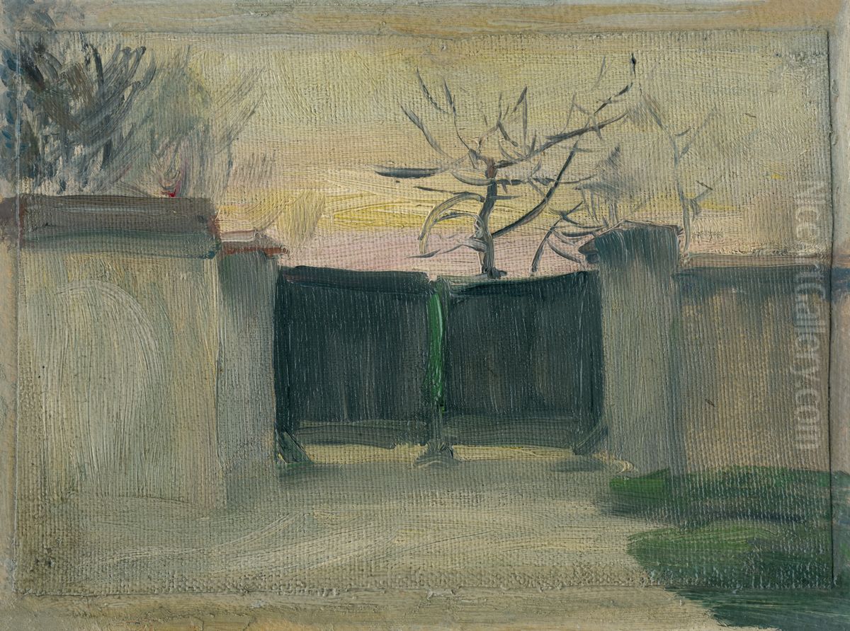 Podvecer Oil Painting by Jozef Hanula