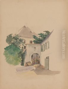 Houses with an Old Gate