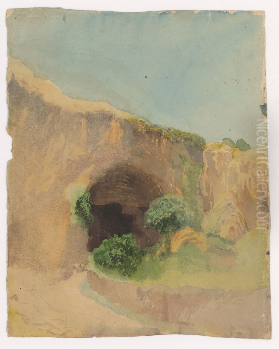 Jaskyna Oil Painting by Laszlo Mednyanszky