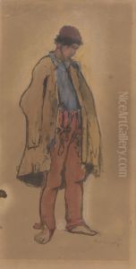 Study of a Standing Gypsy