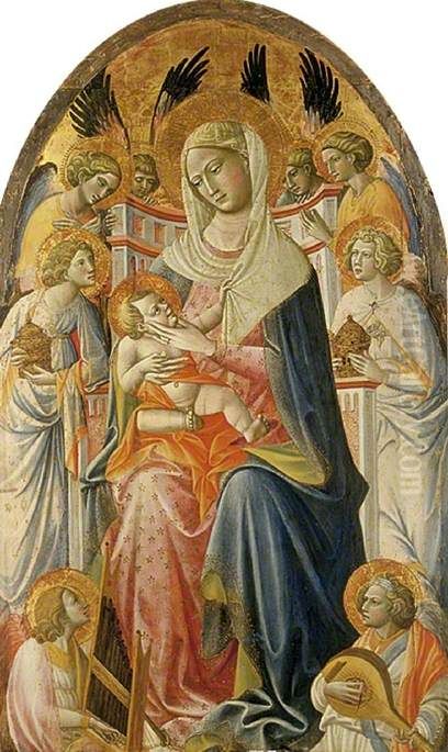 Virgin and Child with Angels Oil Painting by Giovanni dal Ponte