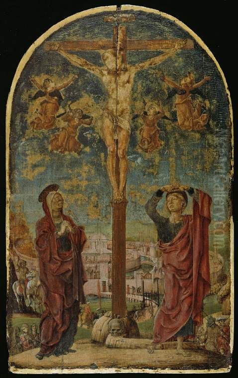 The Crucifixion Oil Painting by Cosimo Tura