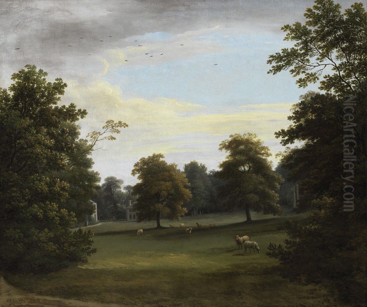 View in Mount Merrion Park Oil Painting by William Ashford