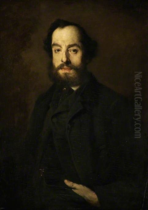 Jules Luquet Oil Painting by Augustin Theodule Ribot