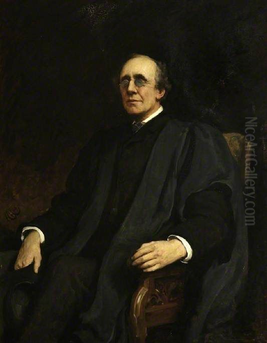 Professor Henry Fawcett Oil Painting by Hubert von Herkomer