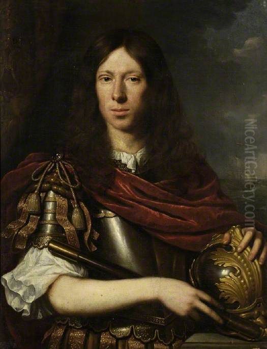 Portrait of a fleet commander Oil Painting by Jan de Baen