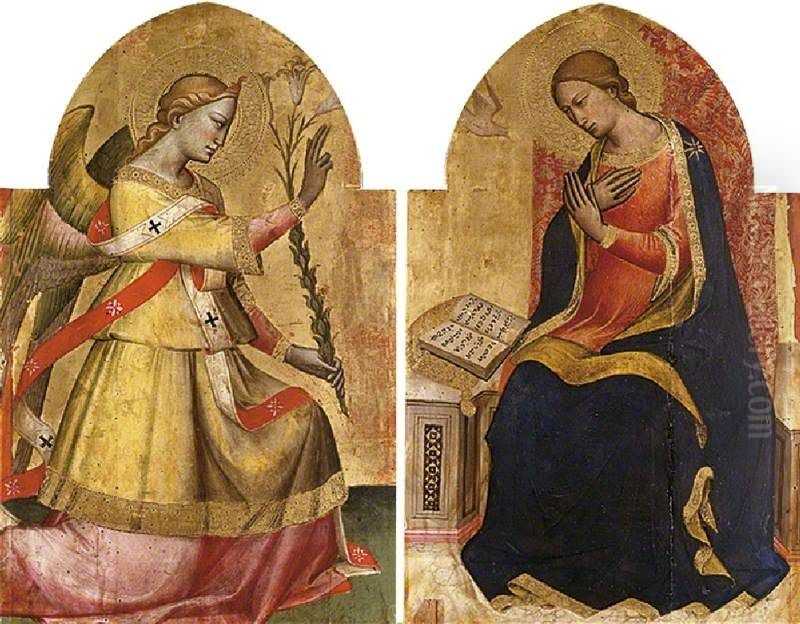 Annunciation Oil Painting by Spinello Aretino