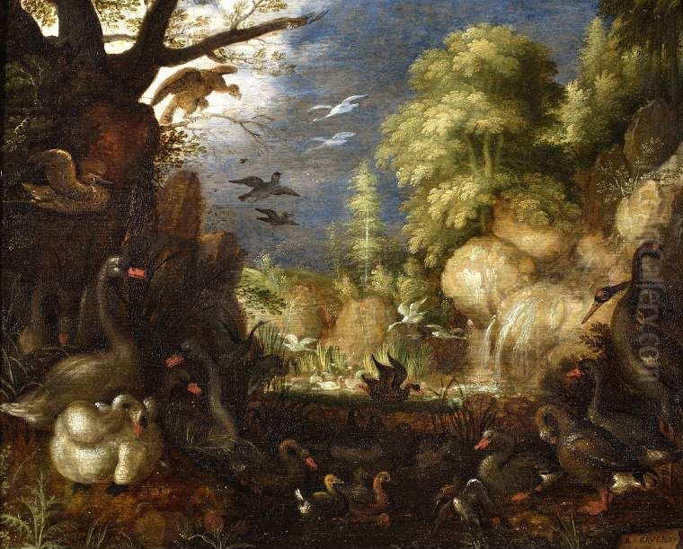 The Creation of Birds Oil Painting by Roelant Savery