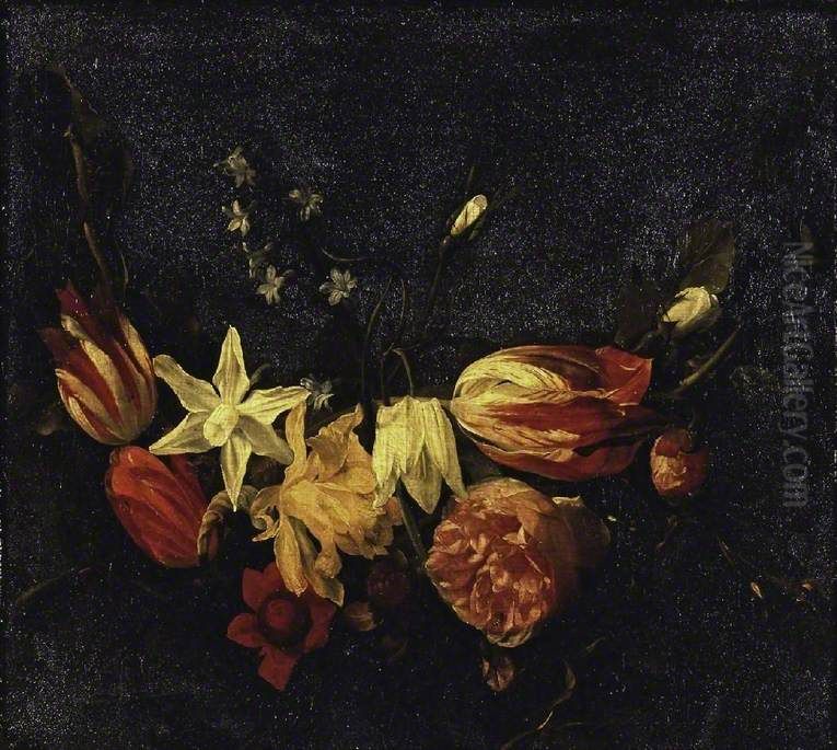 Festoon of Flowers Oil Painting by Daniel Seghers