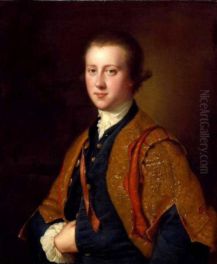 Portrait of Richard Fitzwilliam (7th Viscount Fitzwilliam) (1745-1816) Oil Painting by Joseph Wright of Derby