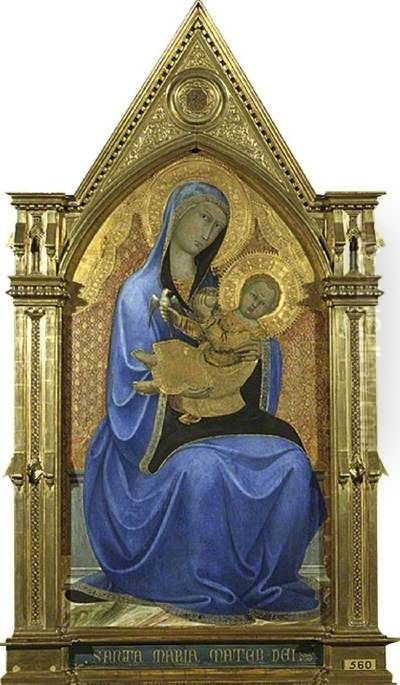 Virgin and Child Oil Painting by Andrea Vanni